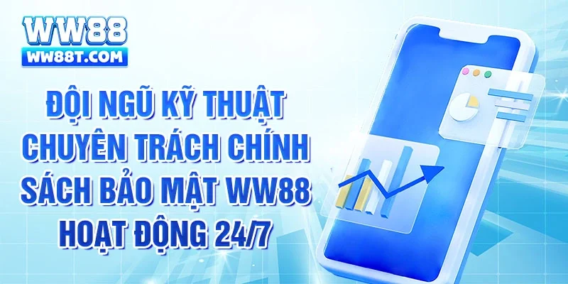 Đội ngũ kỹ thuật chuyên trách chính sách bảo mật WW88 hoạt động 24/7